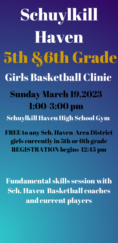 5th and 6th grade girls basketball clinic